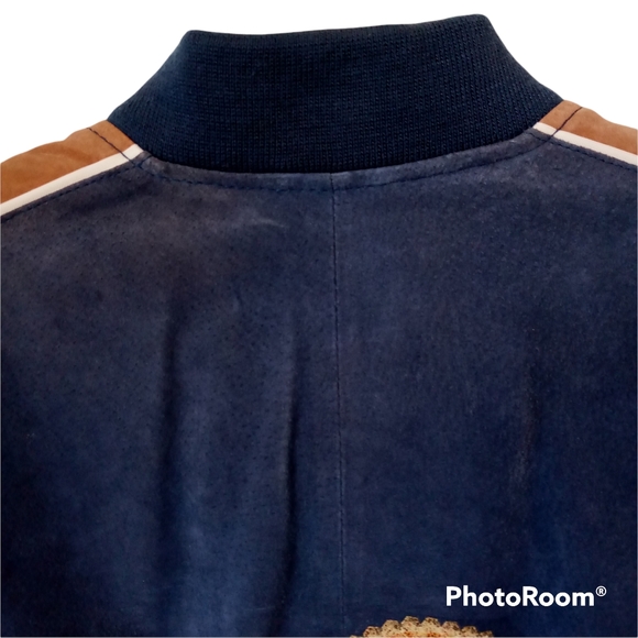 RAMS Leather-Suede Jacket NFL for Her Size Medium Vintage/Retro Varsity/Bomber - Picture 6 of 13